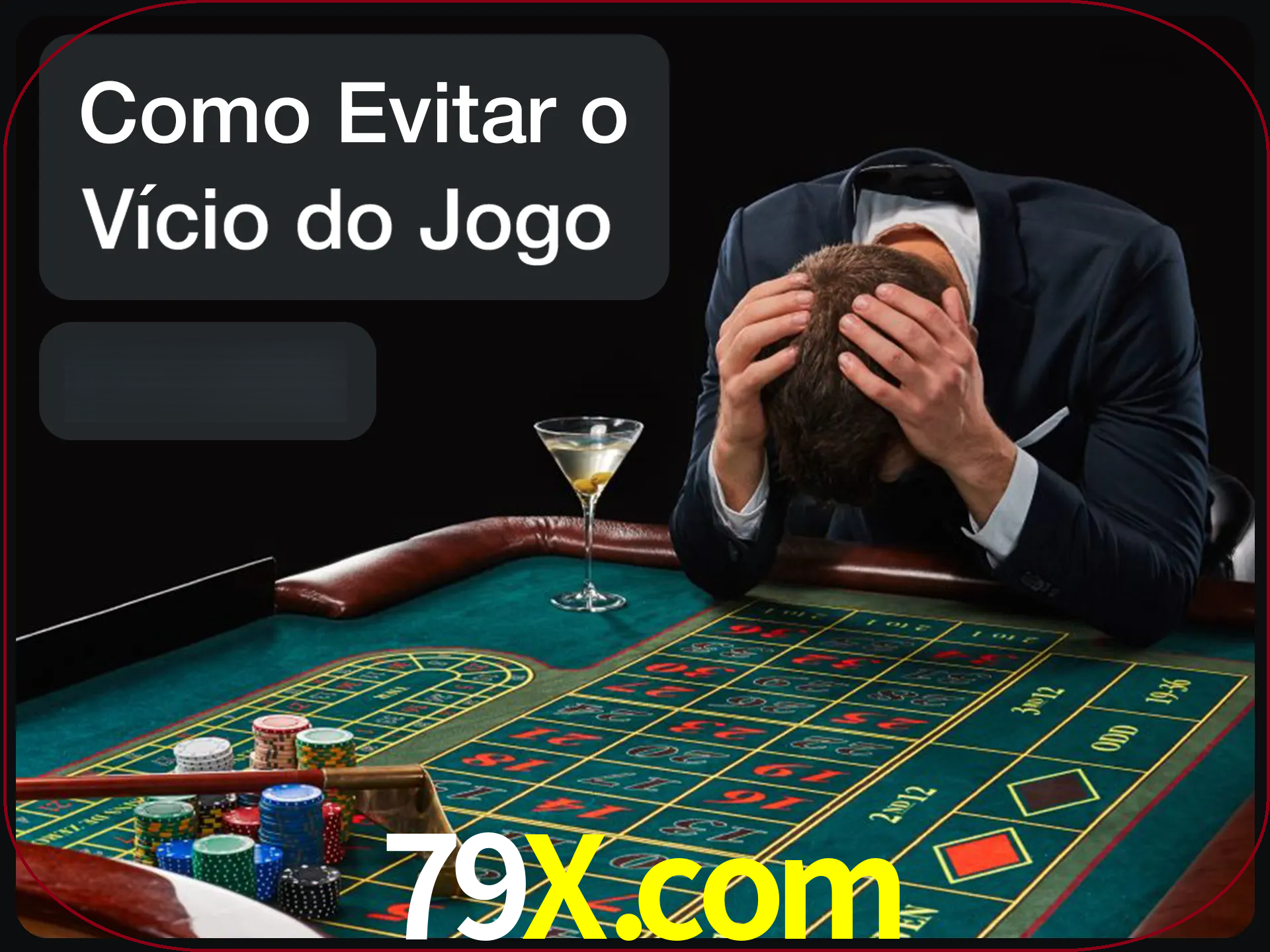 Você é responsável por cada uma de suas apostas.
